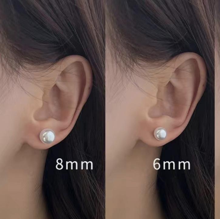 Women’s Luxury Versatile Pearl Studs - S925 Silver, Trendy Niche & Minimalist Design