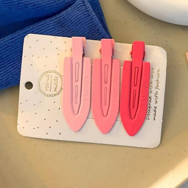 3pcs No Crease Pin Curl Hair Clips, No Bend Styling Clips for Makeup & Hair Setting