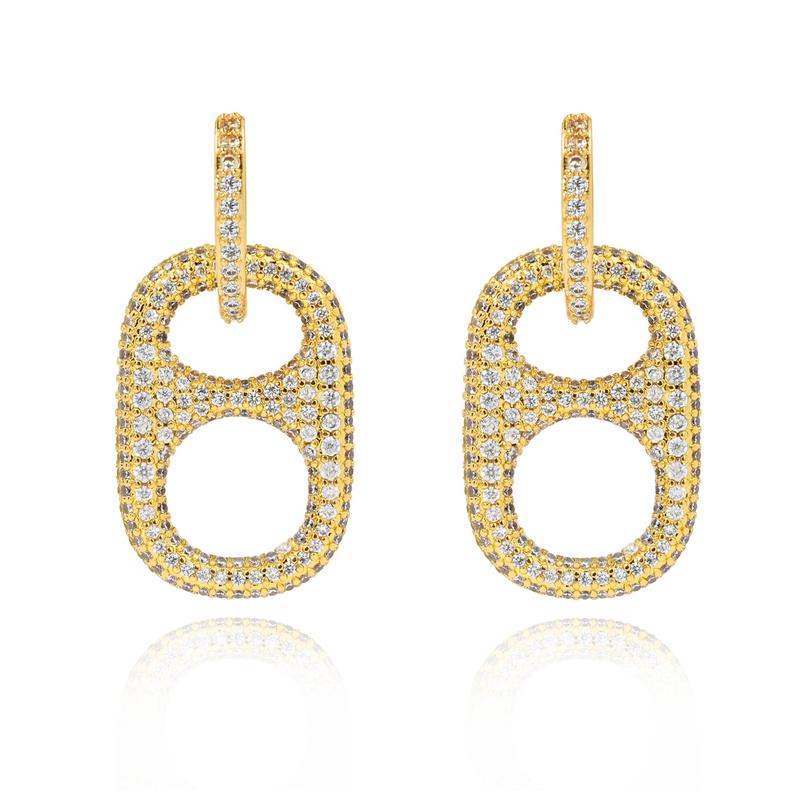 Hypoallergenic CZ Cross Crown Earrings for Women - Colorful Dainty Christian Jewelry Gift