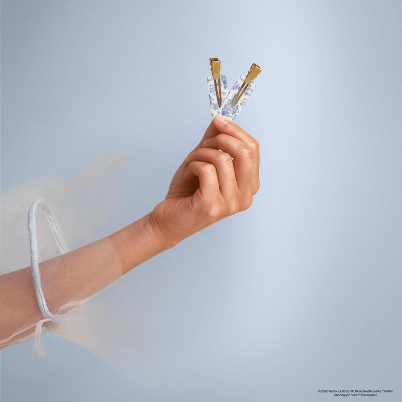 Bridgerton x Kitsch Creaseless Hair Clips | Toile in Bloom Edition