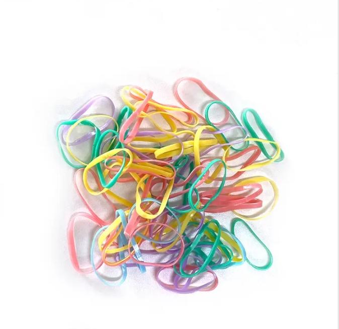 High-Quality Multi-Color Elastic Hair Ties - Hair Styling Tools for Women Girls Children Student Learning
