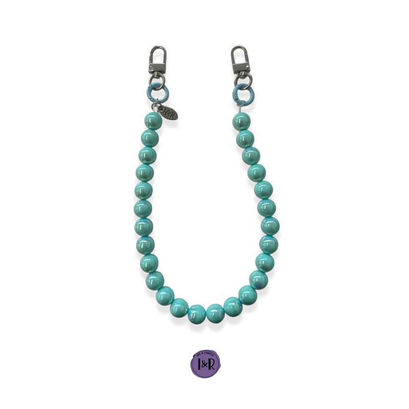 Iris & Rainbow Stainless Steel Beaded Chain Necklace - Style #A3791