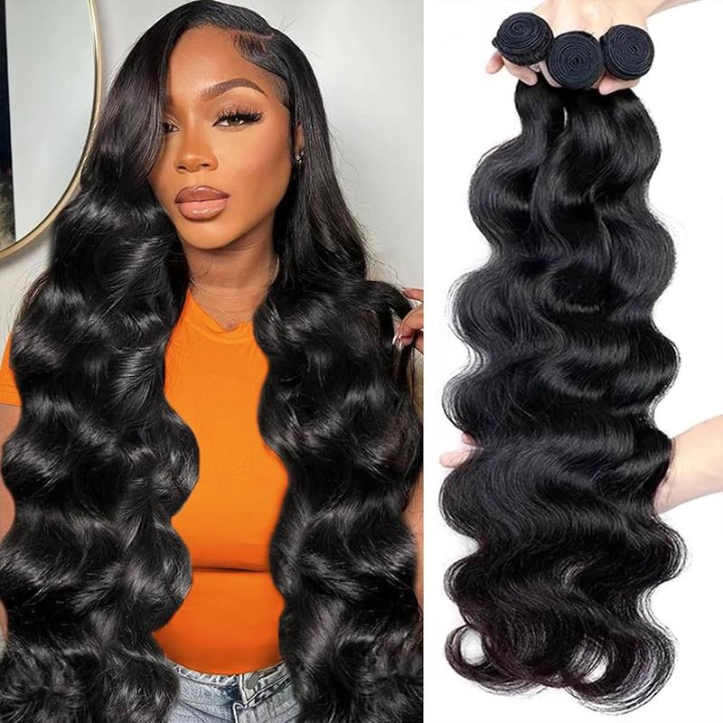 Light Yaki Straight Virgin Human Hair Bundles - Natural Color Quick Weave Extensions (1/3/4 Bundles, Black Friday)