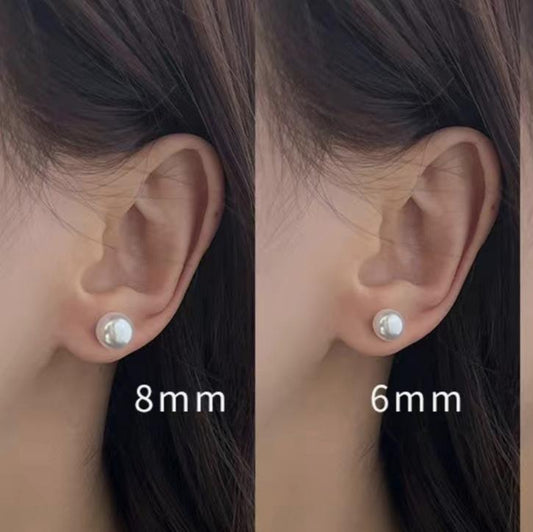Women’s Luxury Versatile Pearl Studs - S925 Silver, Trendy Niche & Minimalist Design