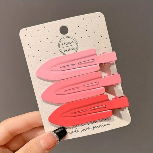 3pcs No Crease Pin Curl Hair Clips, No Bend Styling Clips for Makeup & Hair Setting