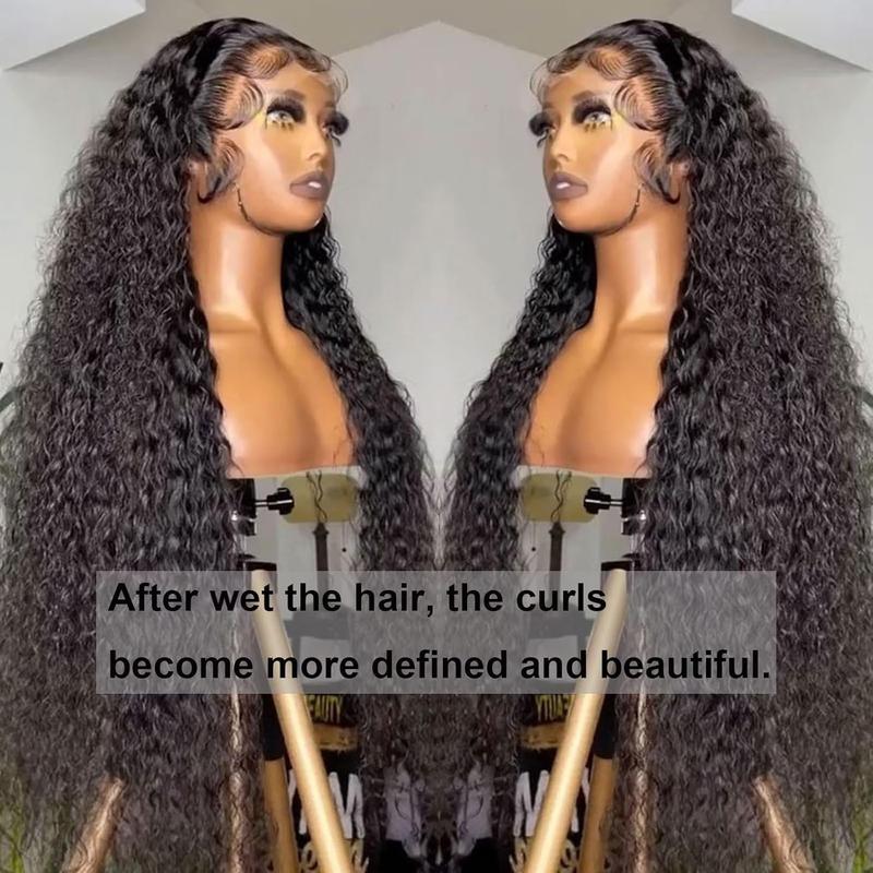 Lemoda 12A HD Transparent Lace Front Wig - Brazilian Wet Wave Human Hair | 13x4 Water Wave