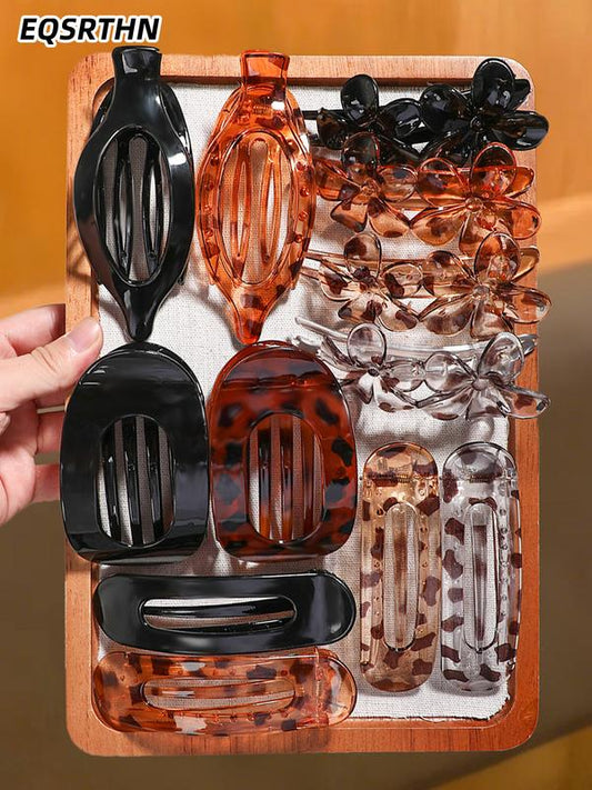 12Pcs Matte Large Duckbill Clips for Women | Strong Hold Non-Slip Hair Clips | Perfect for Thick Hair | Multicolor Gift Set