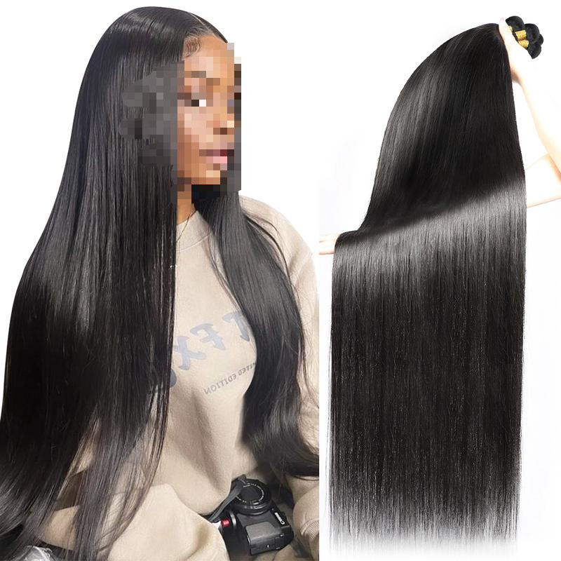 Brazilian Virgin Human Hair 30 Inch - 134 Strands Wave Straight Traditional Sew-In Quick Weave