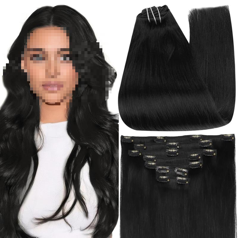 10-28 Inch Silky Straight Sparkle Clip-Ins - 7 Pcs Remy 100-150g Easy Install