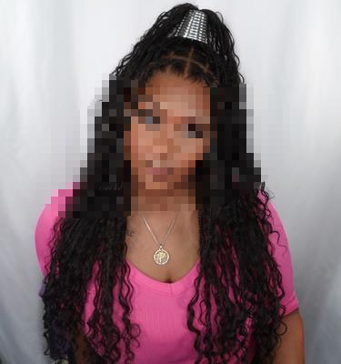 1. Luvme 26" Knotless Bohemian Braid Wig - Full Lace Invisible Drawstring, Flexible Fit Natural Scalp