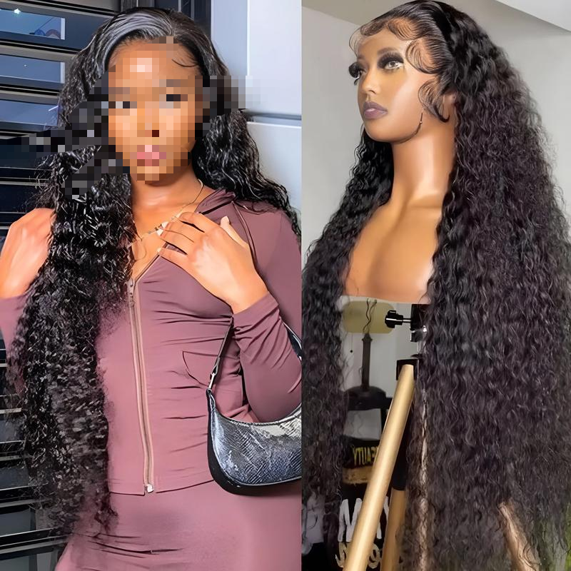 Lemoda 12A HD Transparent Lace Front Wig - Brazilian Wet Wave Human Hair | 13x4 Water Wave
