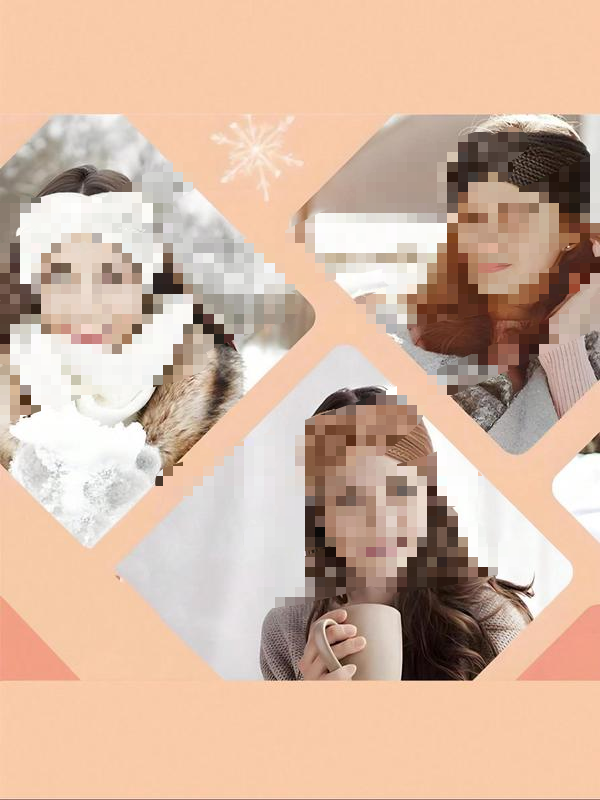 Winter Fashion Elastic Knit Headband - Solid Color with Cute Knot & Snug Fit