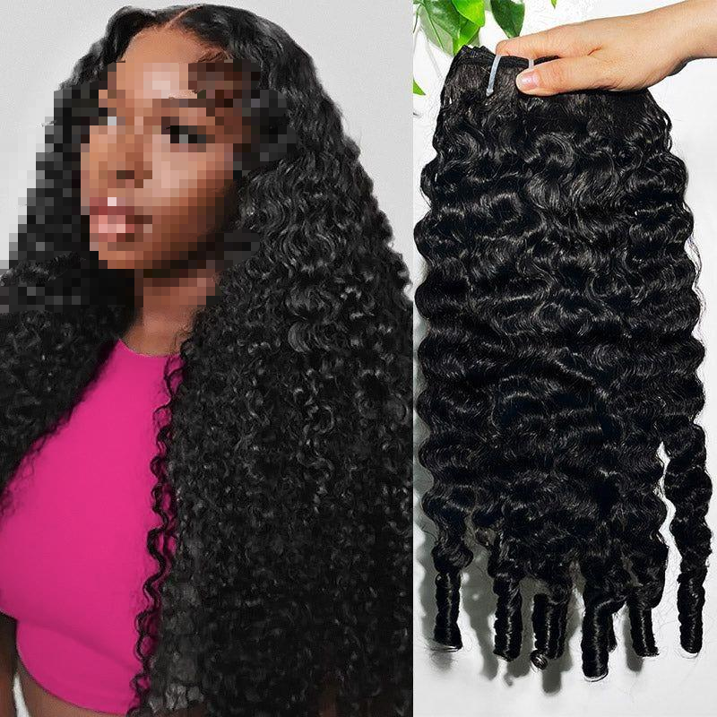Burmese Spiral Curly Virgin Hair Bundles - Natural Weft Extensions TikTokShopBlackFriday