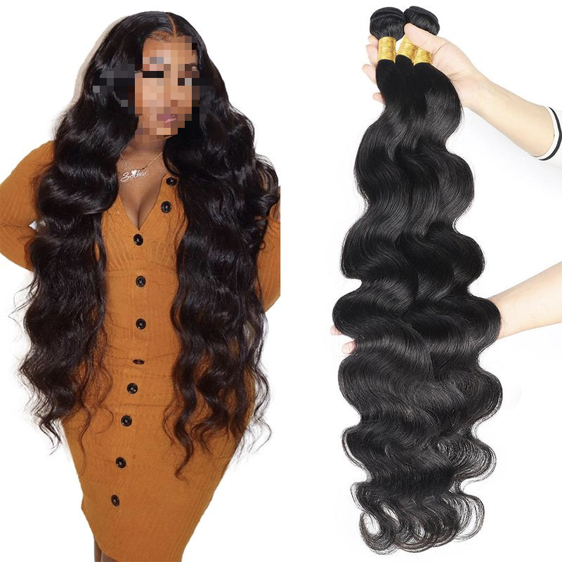 Brazilian Virgin Human Hair 30 Inch - 134 Strands Wave Straight Traditional Sew-In Quick Weave