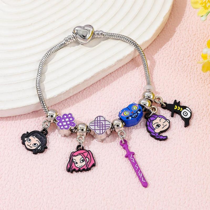 DIY KPop Demon Hunters Charm Bracelet [Xmas Gift] – Cute Anime Jewelry | TikTokShop Black Friday