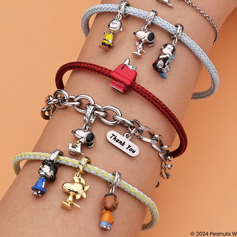 GNOCE Charm Pendant Set (Bracelet & Necklace) - Universal Charms, Fade-Resistant | Maximalist Gift