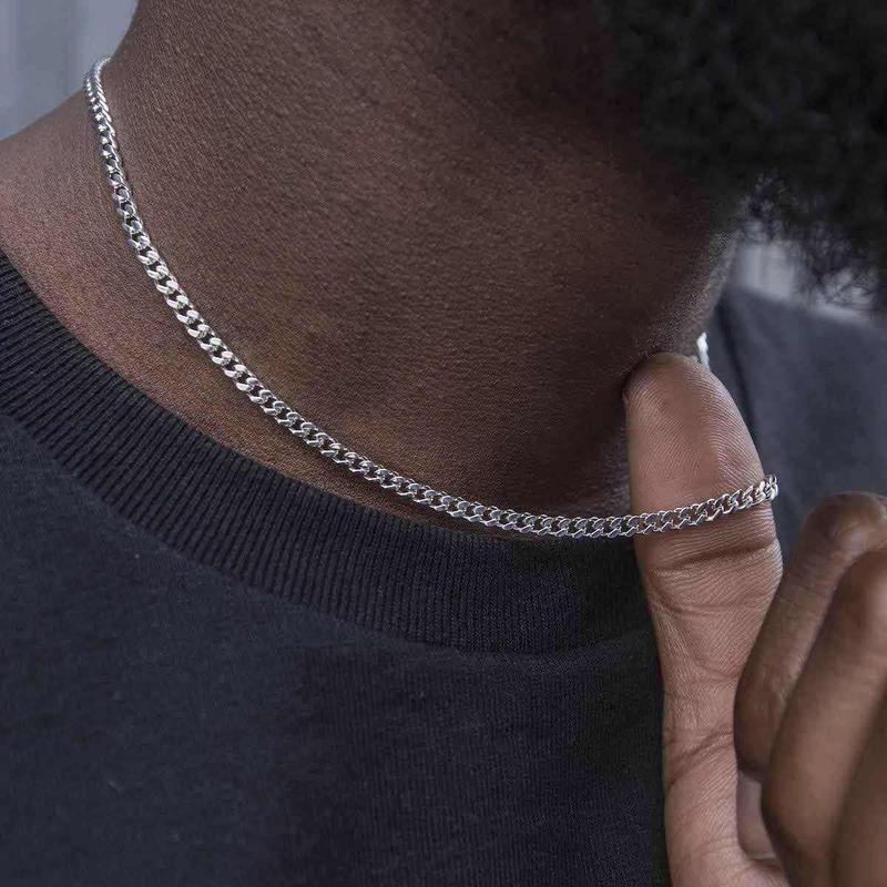 GLD 14k White Gold Micro Cuban Chain - 3mm 16-28" Lengths | Lifetime Guarantee & Better Than Black Friday Deals