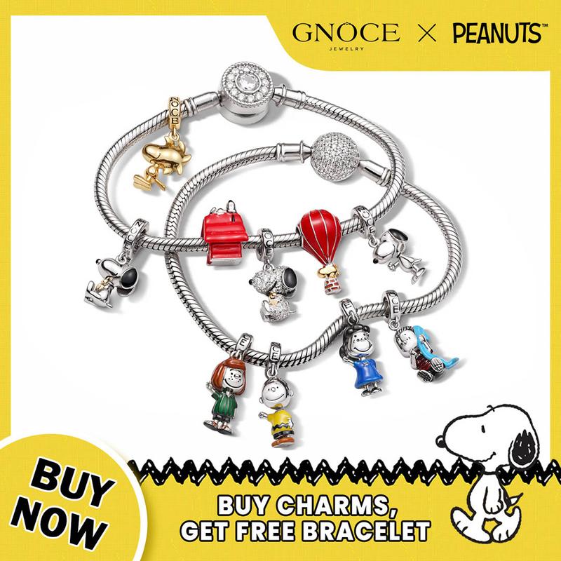 GNOCE Charm Pendant Set (Bracelet & Necklace) - Universal Charms, Fade-Resistant | Maximalist Gift