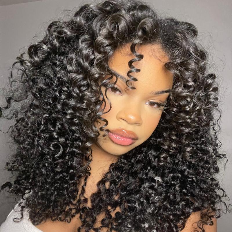 100% Virgin Human Hair Clip-Ins - LUVME Seamless Edge (Straight/Body Wave/Kinky Curly/Yaki/Messy Burmese)