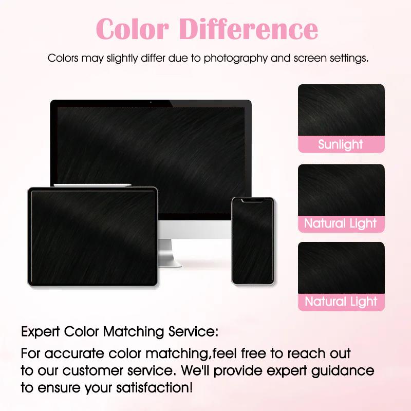 YoungSee 100% Human Hair Micro Loop Extensions - 14-28 Inches Soft Silky Micro Ring Style (Black Friday)