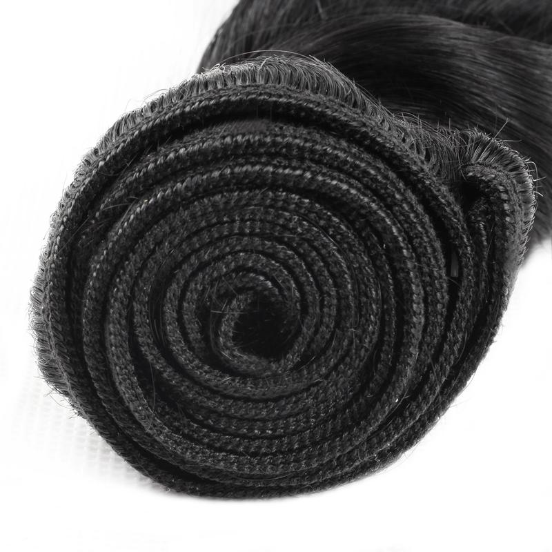 3 Pcs Remy Human Hair Bundles with 4x4 Lace Closure - Black Friday Brazilian Loose Deep Wave Quick Weave