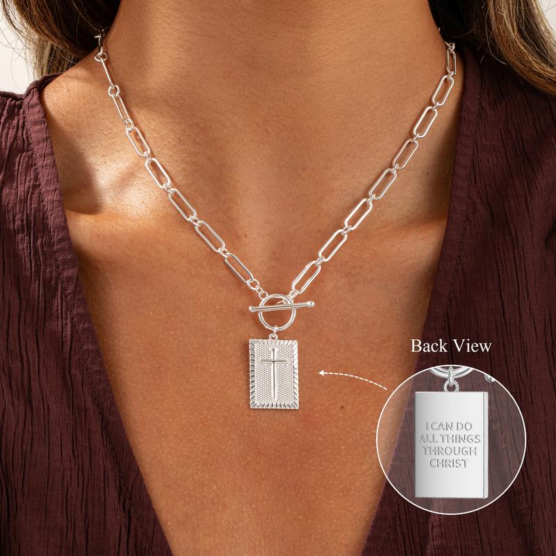 Black Friday Tewiky Cross Choker - Gold Plated Thick Chain Jesus Blessing Hip Hop Jewelry Unisex