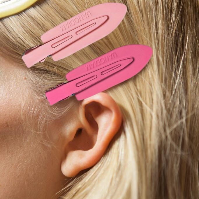 3pcs No Crease Pin Curl Hair Clips, No Bend Styling Clips for Makeup & Hair Setting