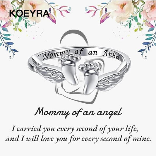 Personalized Angel Wing & Letter Ring - Adjustable Engraved Design Elegant Versatile Women's Fashion Jewelry