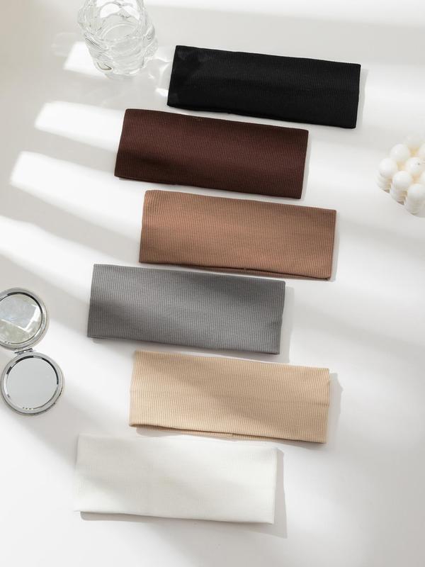 3pcs Unisex Sweat-Absorbing Knit Headbands - High Elastic Yoga/Running Sweat-Wicking Bands