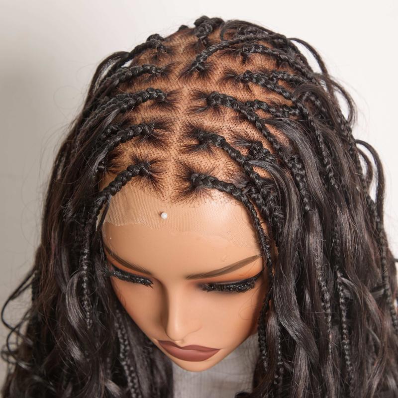 Luvme 26 Inch Bohemian French Curl Wig - Full HD Lace Pre-Plucked Pre-Cut Lace, Knotless Natural Hairline