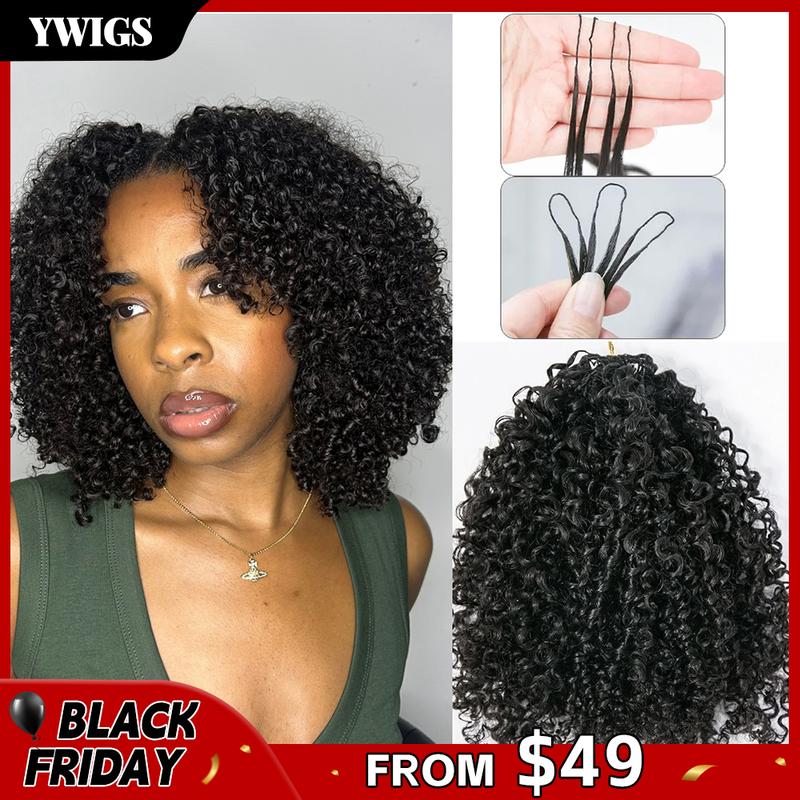 YWIGS Knotless Crochet Human Hair Extensions - Pre-Separated 60g/50 Strands (Time-Saving)