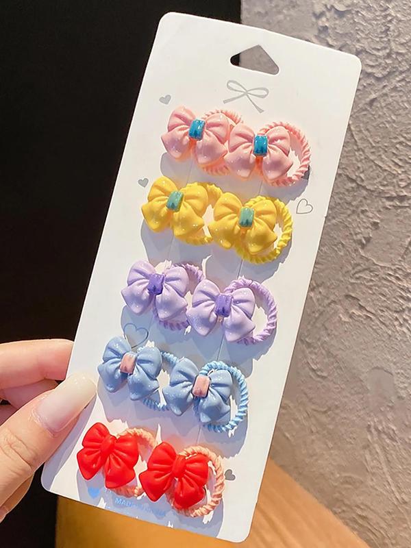 60-100 Pcs Random Color Cartoon Hair Ties - Cute Animal & Fruity Designs, Fashion Set for Women & Girls
