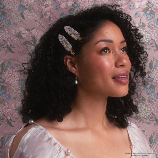 Bridgerton x Kitsch Creaseless Hair Clips | Toile in Bloom Edition