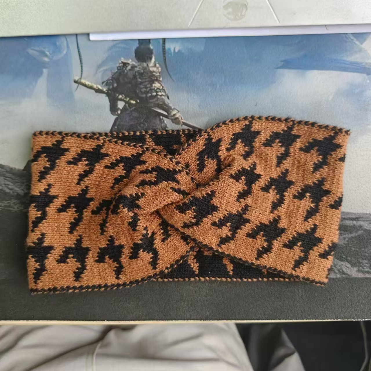 Women's 5-Piece Adjustable Knitted Headbands - Retro Design, High Elasticity for Daily & Outdoor