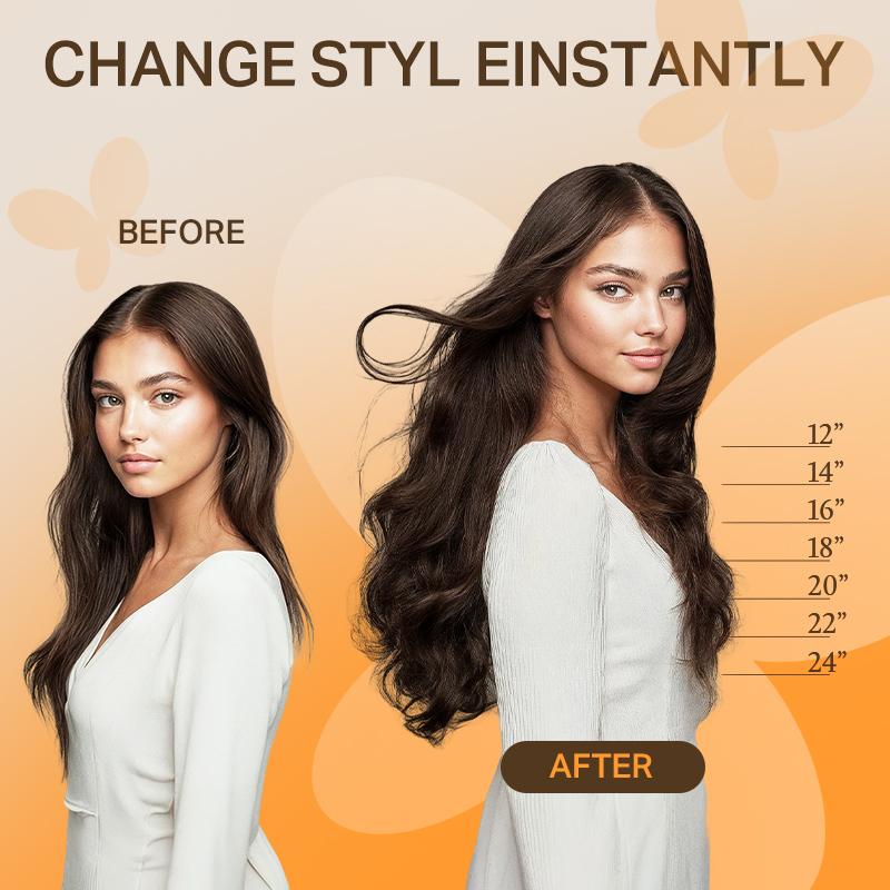 Doores Clip in Human Hair Extensions - 120g/150g Straight 100% Real Hair for Daily & Special Occasions (Black Friday)