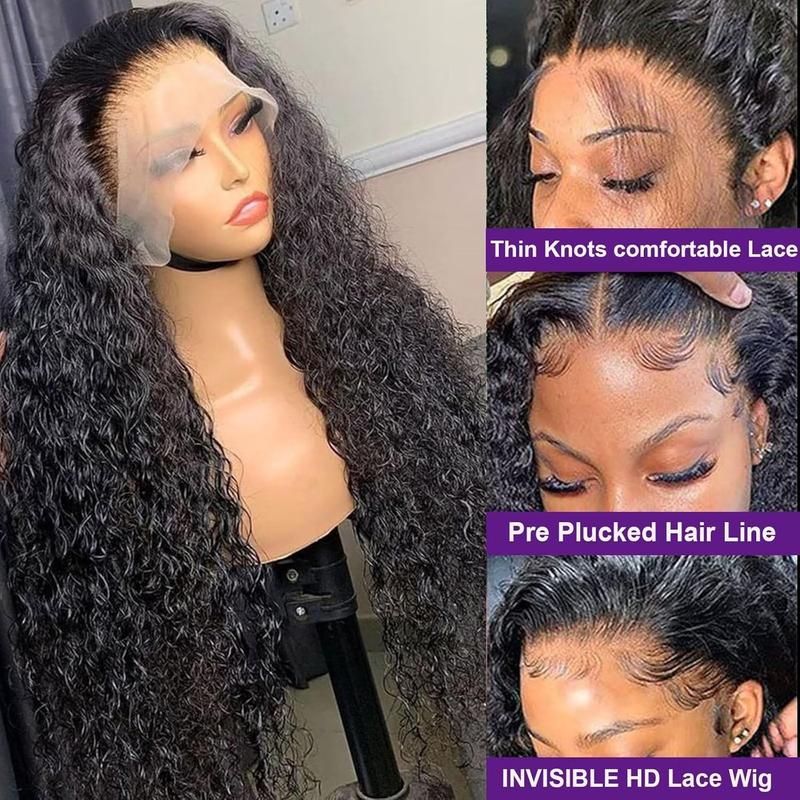 Lemoda 12A HD Transparent Lace Front Wig - Brazilian Wet Wave Human Hair | 13x4 Water Wave
