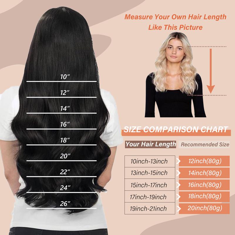Sunny Invisible Tape in Hair Extensions - 100% Real Human Hair Natural Straight Silky