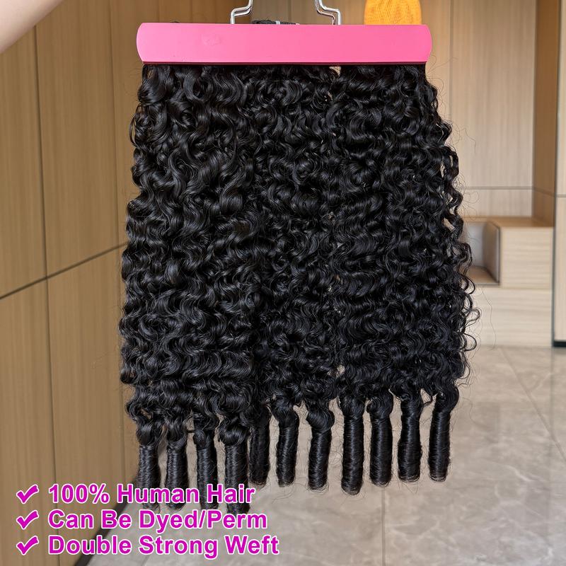 100% Raw Burmese Curly Virgin Hair Bundles - Natural Black Spiral Weft Extensions for Black Women